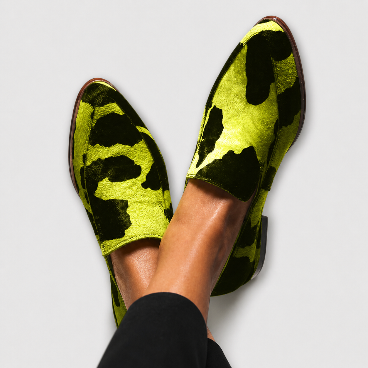 Paloma™ Cow Print Slip-On Loafers