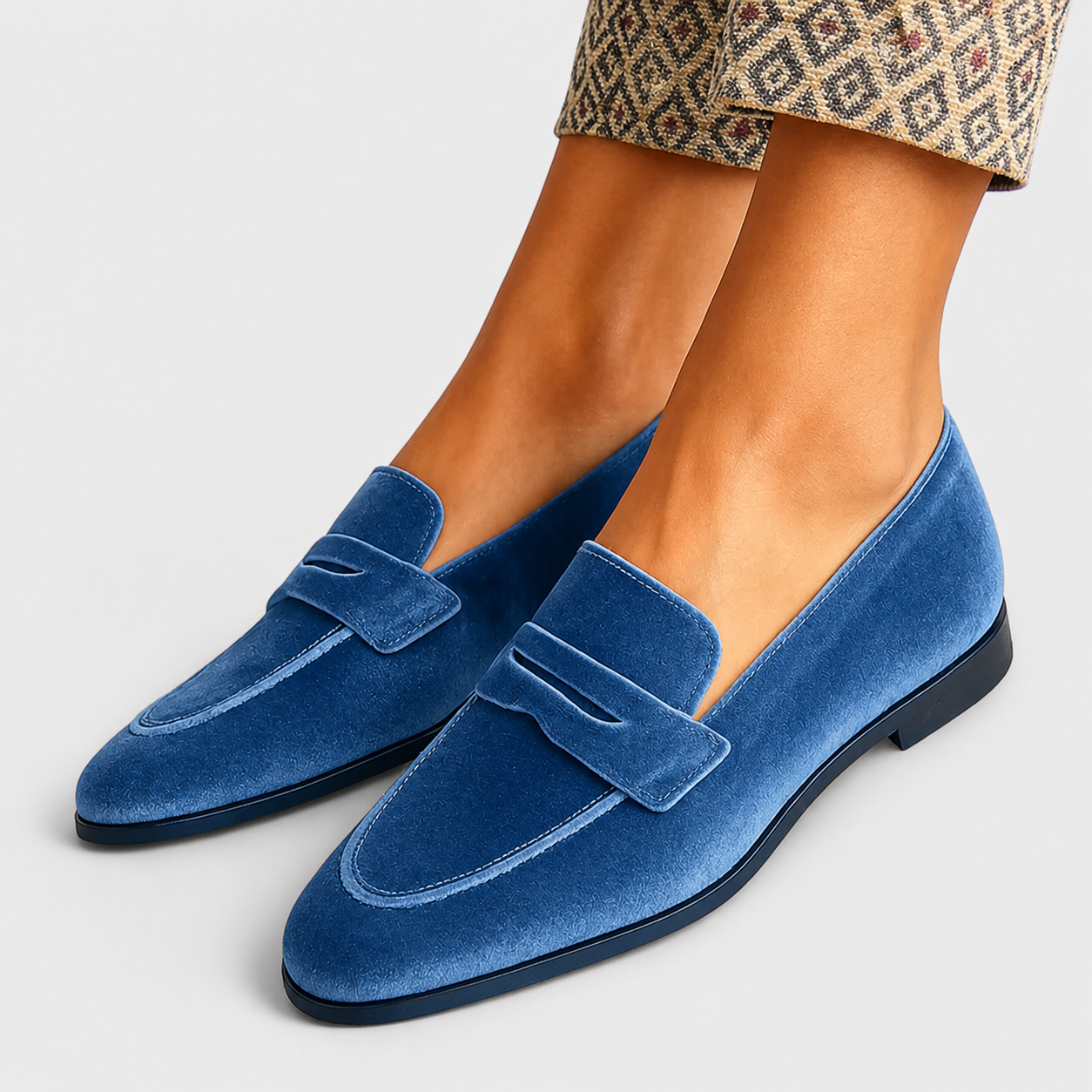 Louise™ | Plush Velvet Slip-On Loafers