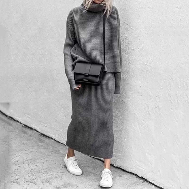 Celeste | High Collar Two-Piece Suit