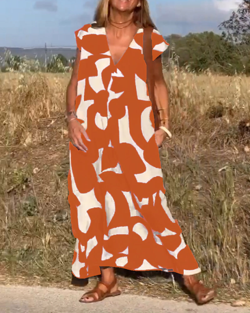 Kendall™ | Relaxed Abstract Dress
