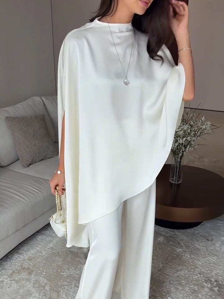 Samantha | Satin Top and Trousers Set