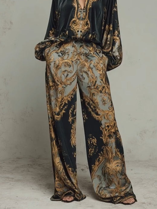 Isabella | Baroque Floral Print Suit