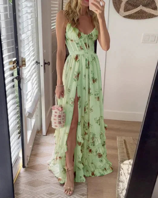 Sónia - Floral Print Midi Dress
