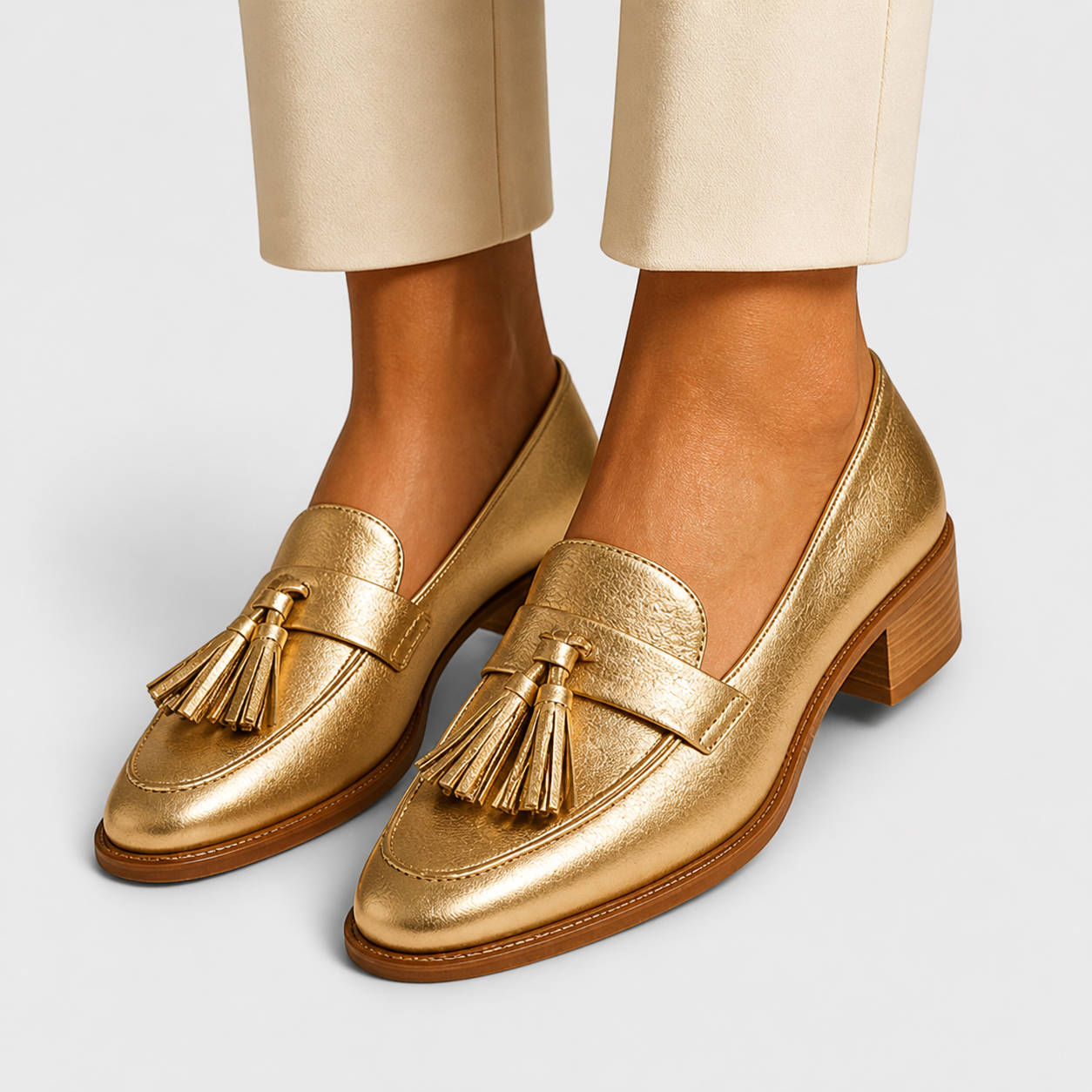 Céleste™ | Luxe Golden Loafers