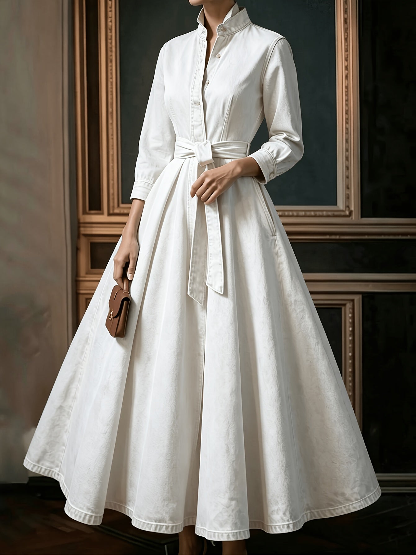 Taylor | Vintage Denim Maxi Dress