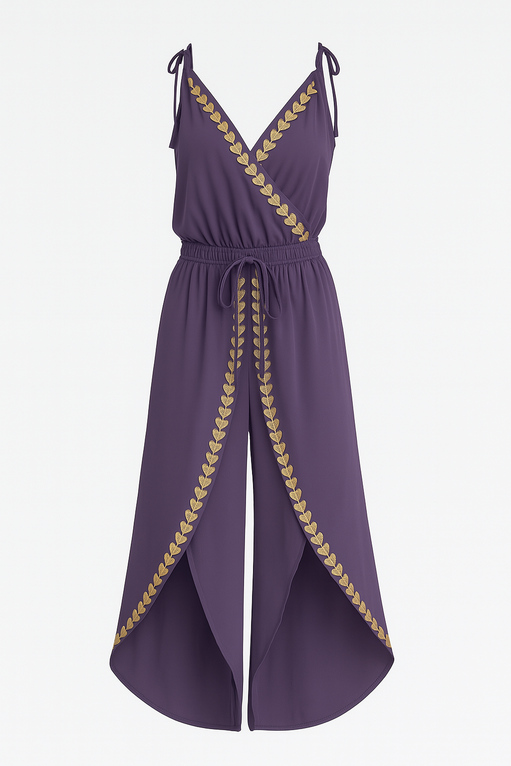Lorena - Elegant Dress with Gold Accents