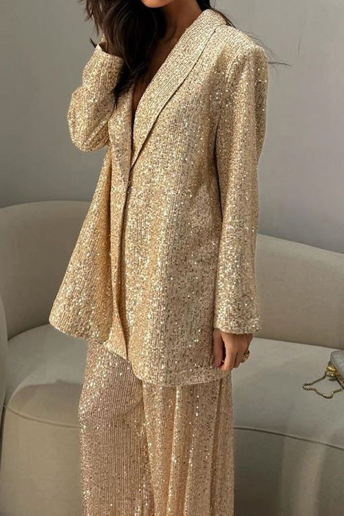 Jasper | Sequined Suit Jacket and Trousers Set