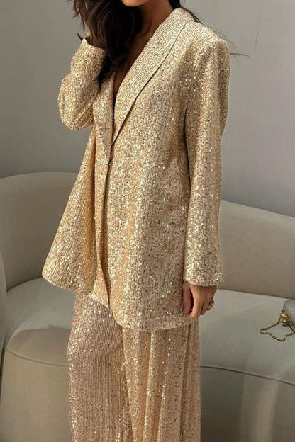 Jasper | Sequined Suit Jacket and Trousers Set