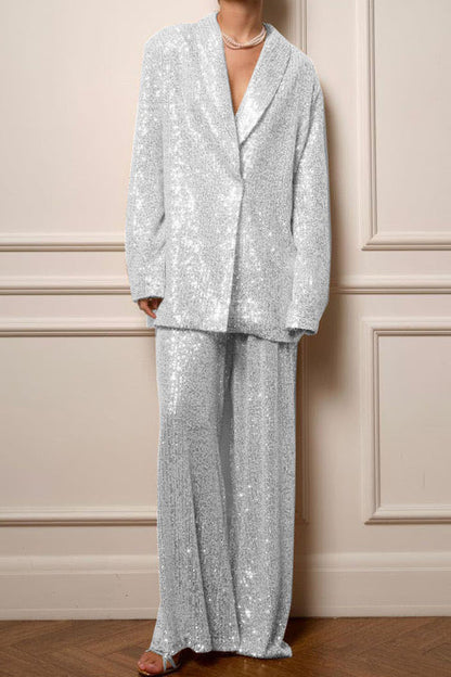 Jasper | Sequined Suit Jacket and Trousers Set