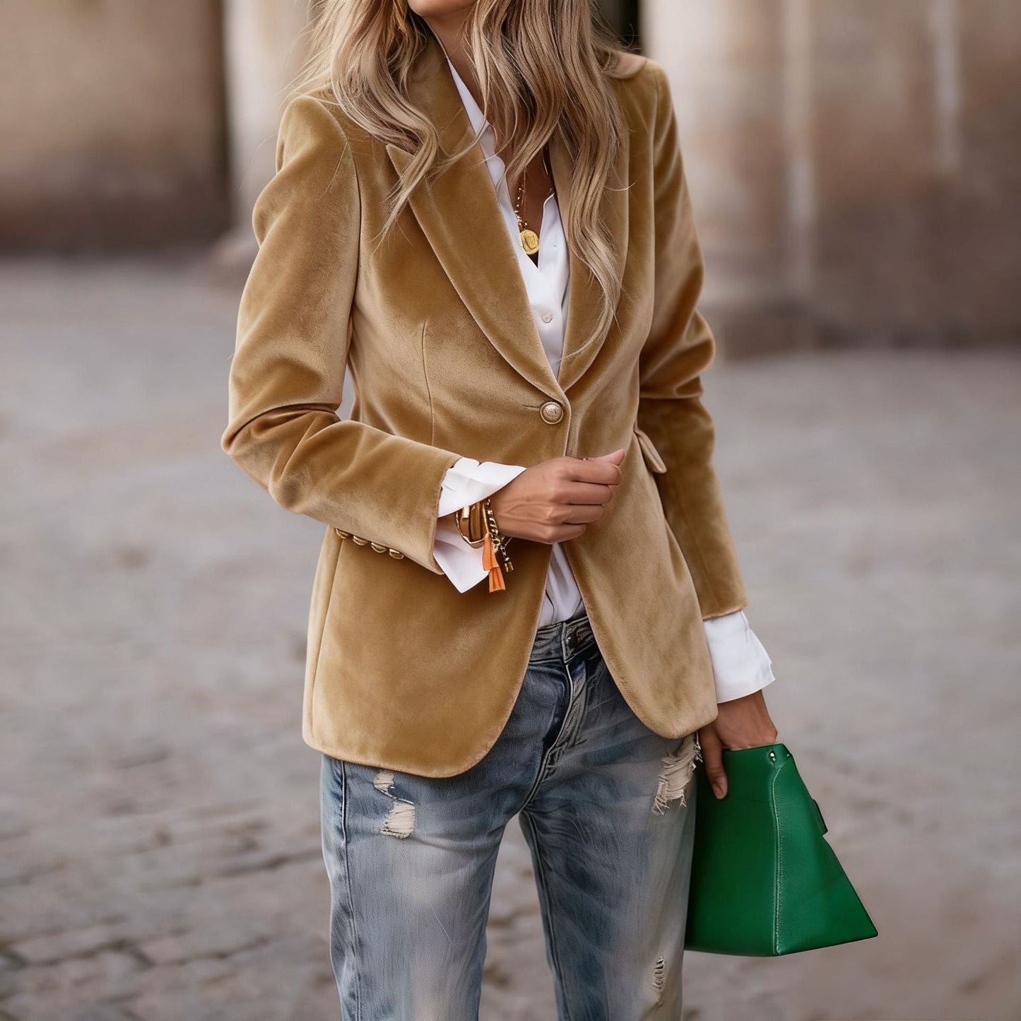 Vincent | Velvet Slim-fit Suit Jacket