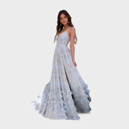 Florence - Bohemian Maxi Dress with Side Slit