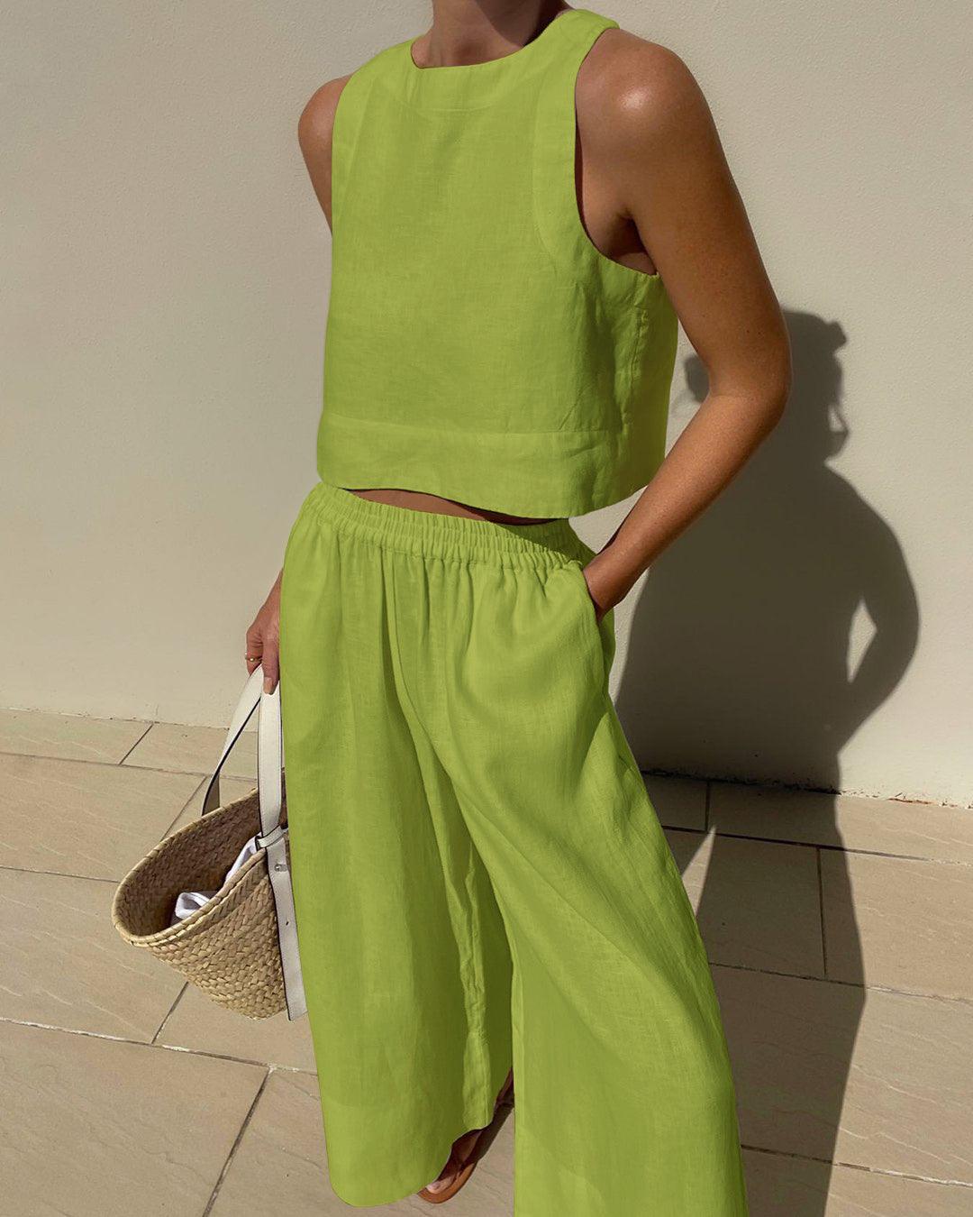 Sienna | Sleeveless Two-Piece Set