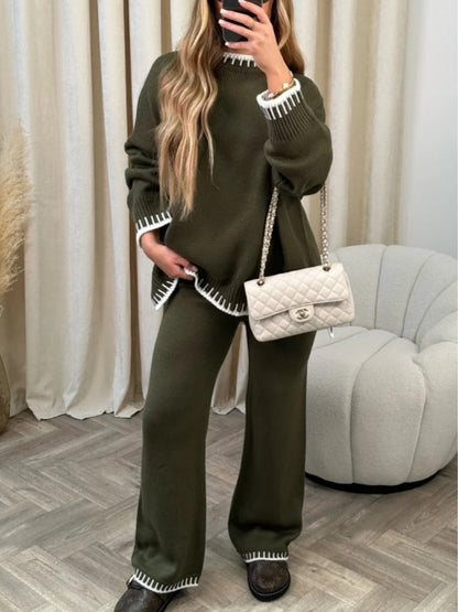 Sophie | Colour-Blocked Sweater Set