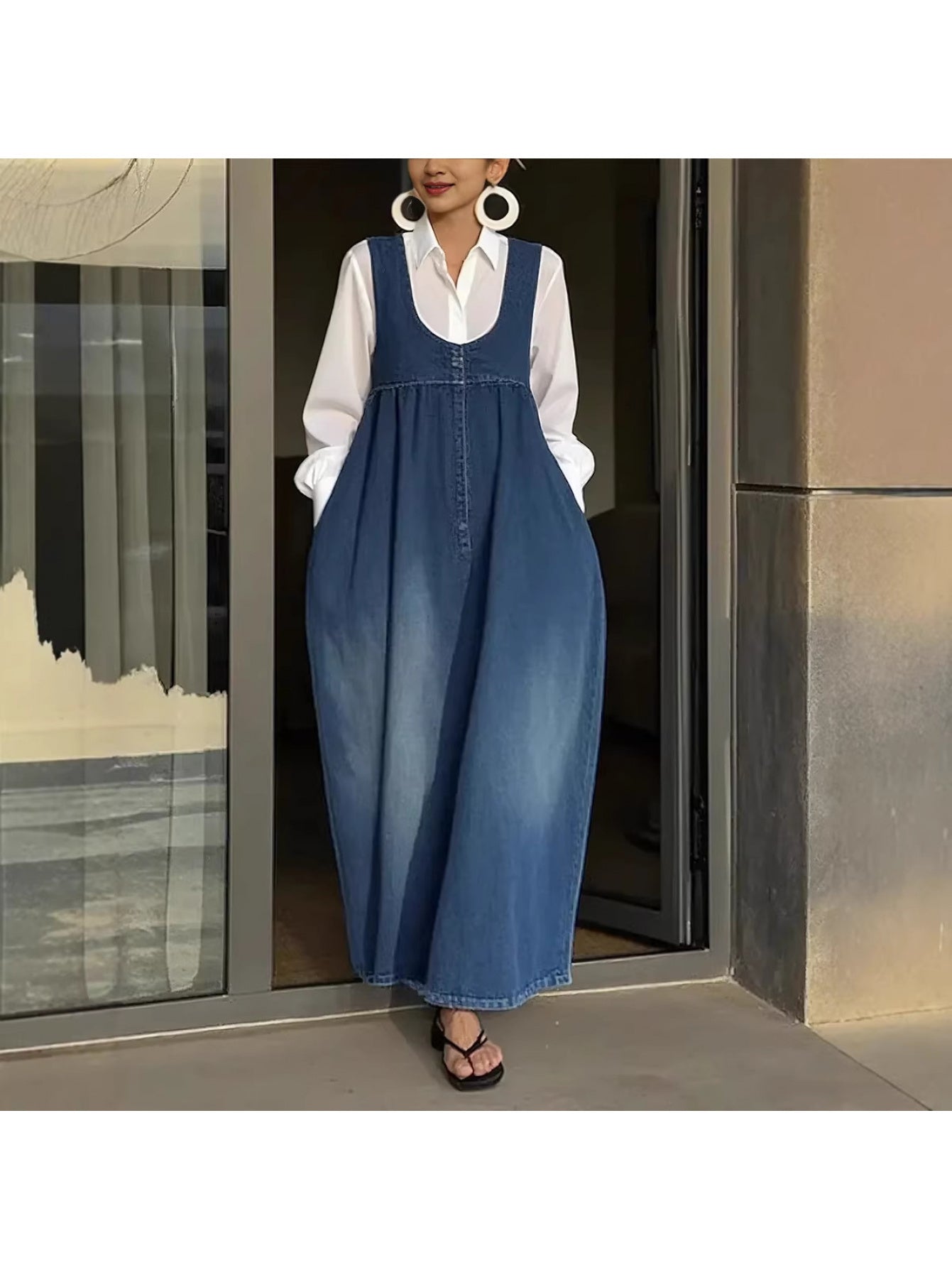 Veronica | Elegant Denim Vintage Jumpsuit