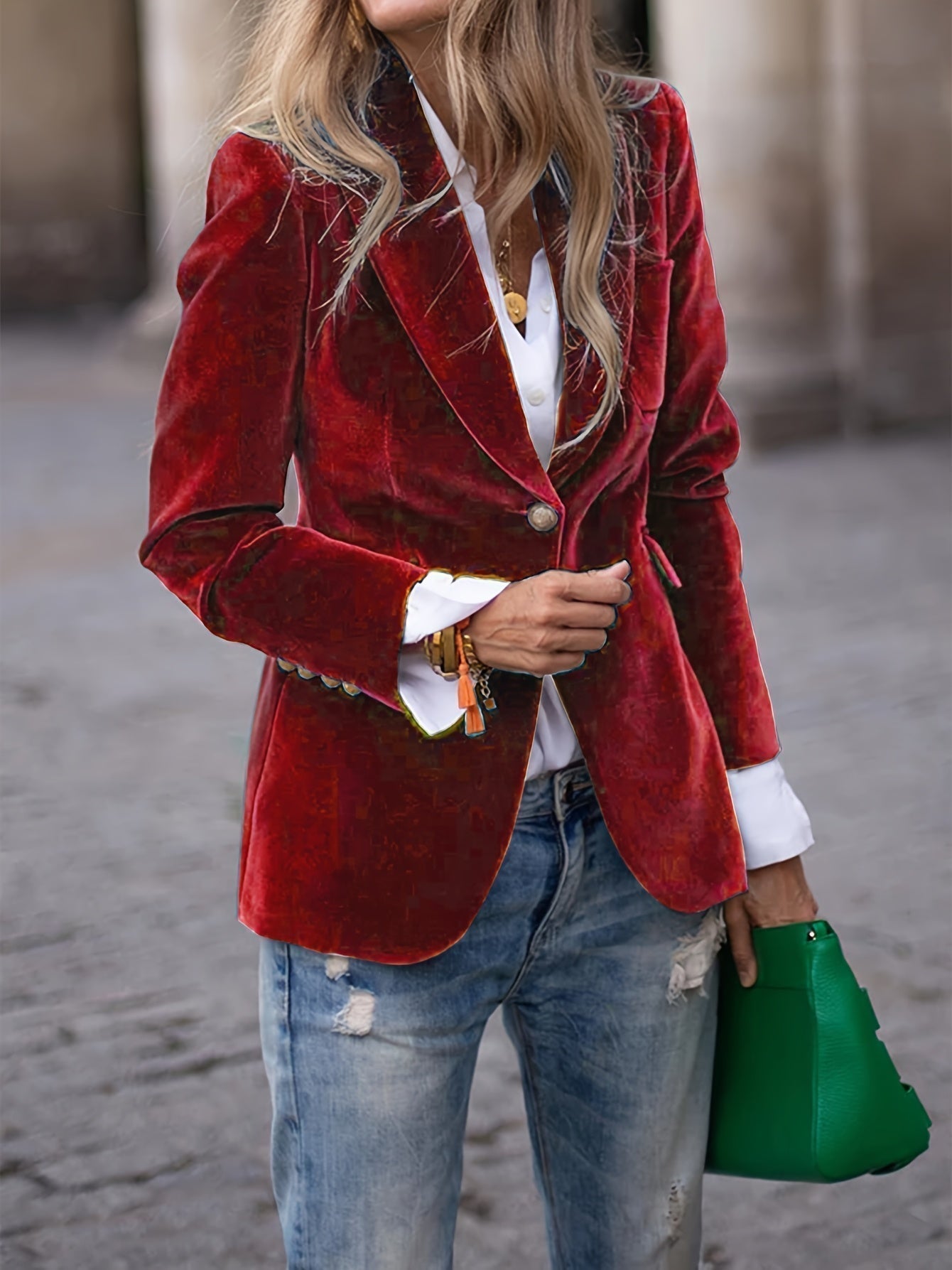 Vincent | Velvet Slim-fit Suit Jacket