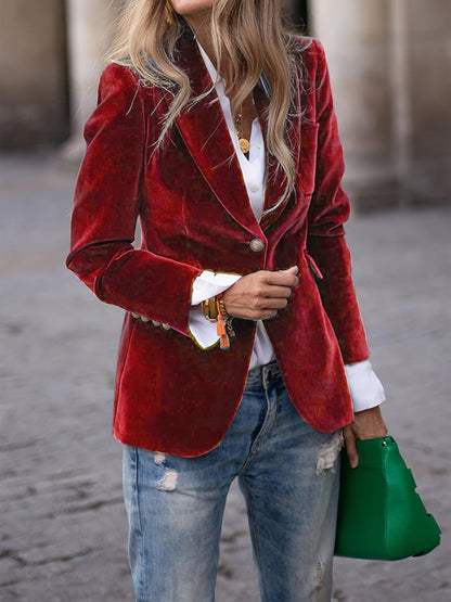 Vincent | Velvet Slim-fit Suit Jacket