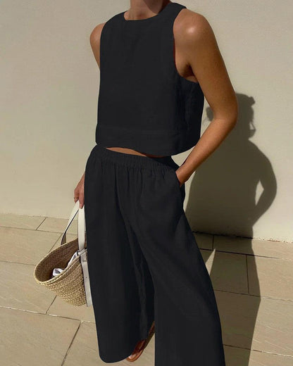 Sienna | Sleeveless Two-Piece Set