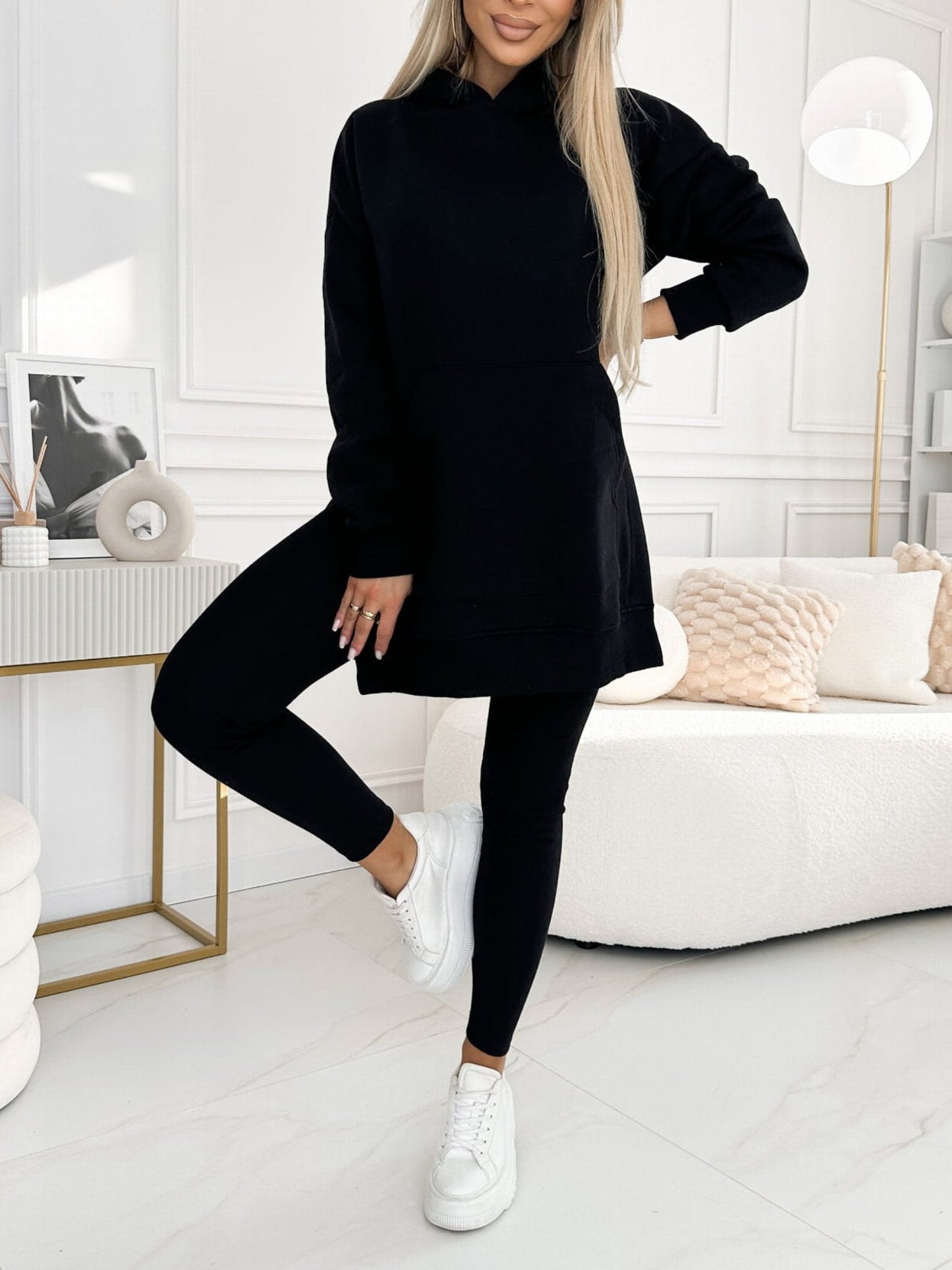 Sienna | Solid Colour Hoodie and Lined Leggings Set