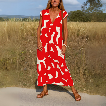 Magda - V-Neck Fluid Dress