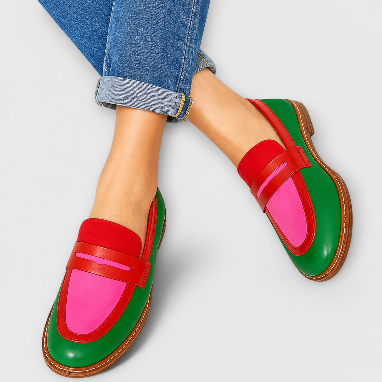 Nyla™ | Stylish Contrast Casual Loafers