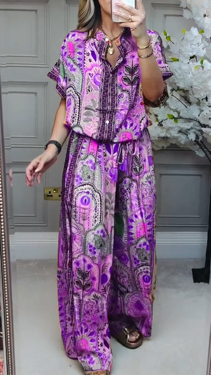 Lila | Printed Casual Suit