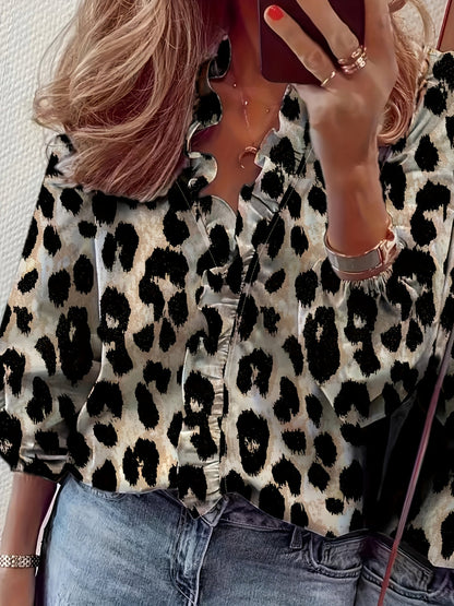 Carole™ | Lotus Leaf Collar Shirt