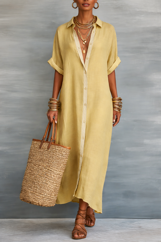 Manelle™ | Maxi Dress with Minimalist Line