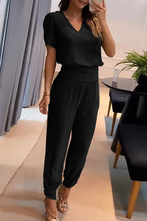 Sofia | V-Neck Two-Piece Set