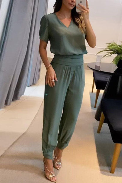 Sofia | V-Neck Two-Piece Set