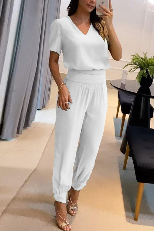 Sofia | V-Neck Two-Piece Set