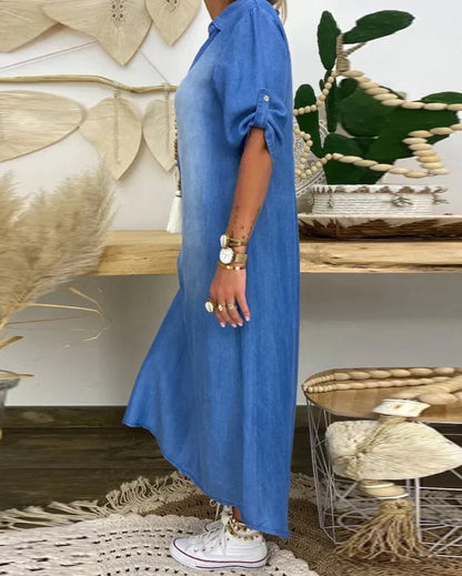 Ibiza Denim Maxi Dress