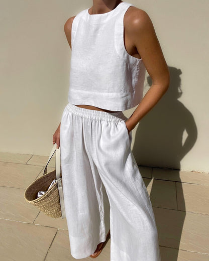 Sienna | Sleeveless Two-Piece Set