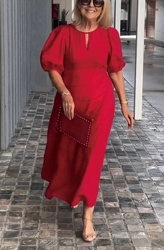 Juliana™ | Elegant Puff-Sleeve Dress