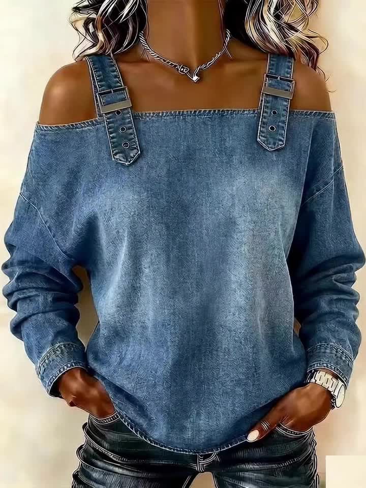 Wendy | Vintage Summer Denim Top
