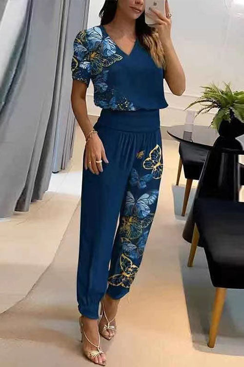 Sofia | V-Neck Two-Piece Set