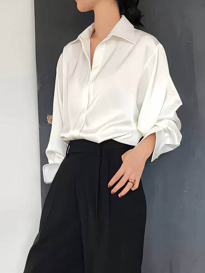 Katherine™ | Elegant Long-Sleeve Blouse