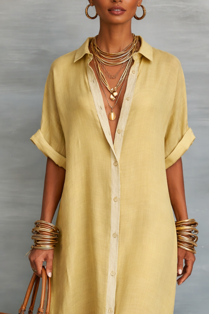 Manelle™ | Maxi Dress with Minimalist Line