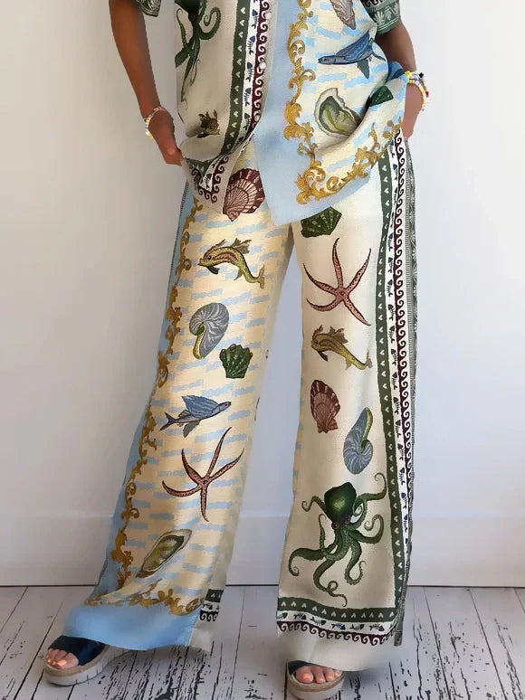 Marina | Deep Sea Floral Print Set