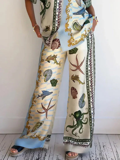 Marina | Deep Sea Floral Print Set