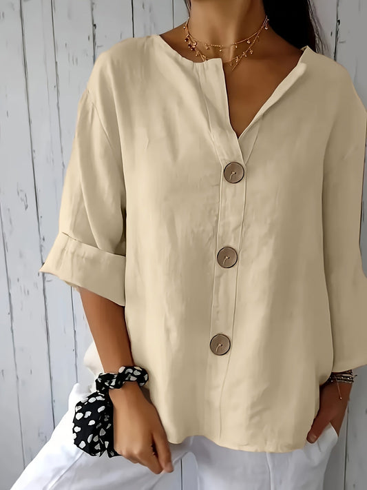 Christine™ | Casual Loose Button Shirt