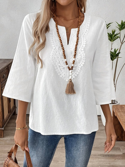 Martha™ | V-Neck Short Sleeve Shirt
