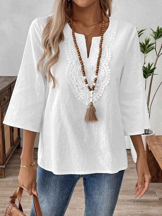 Martha™ | V-Neck Short Sleeve Shirt