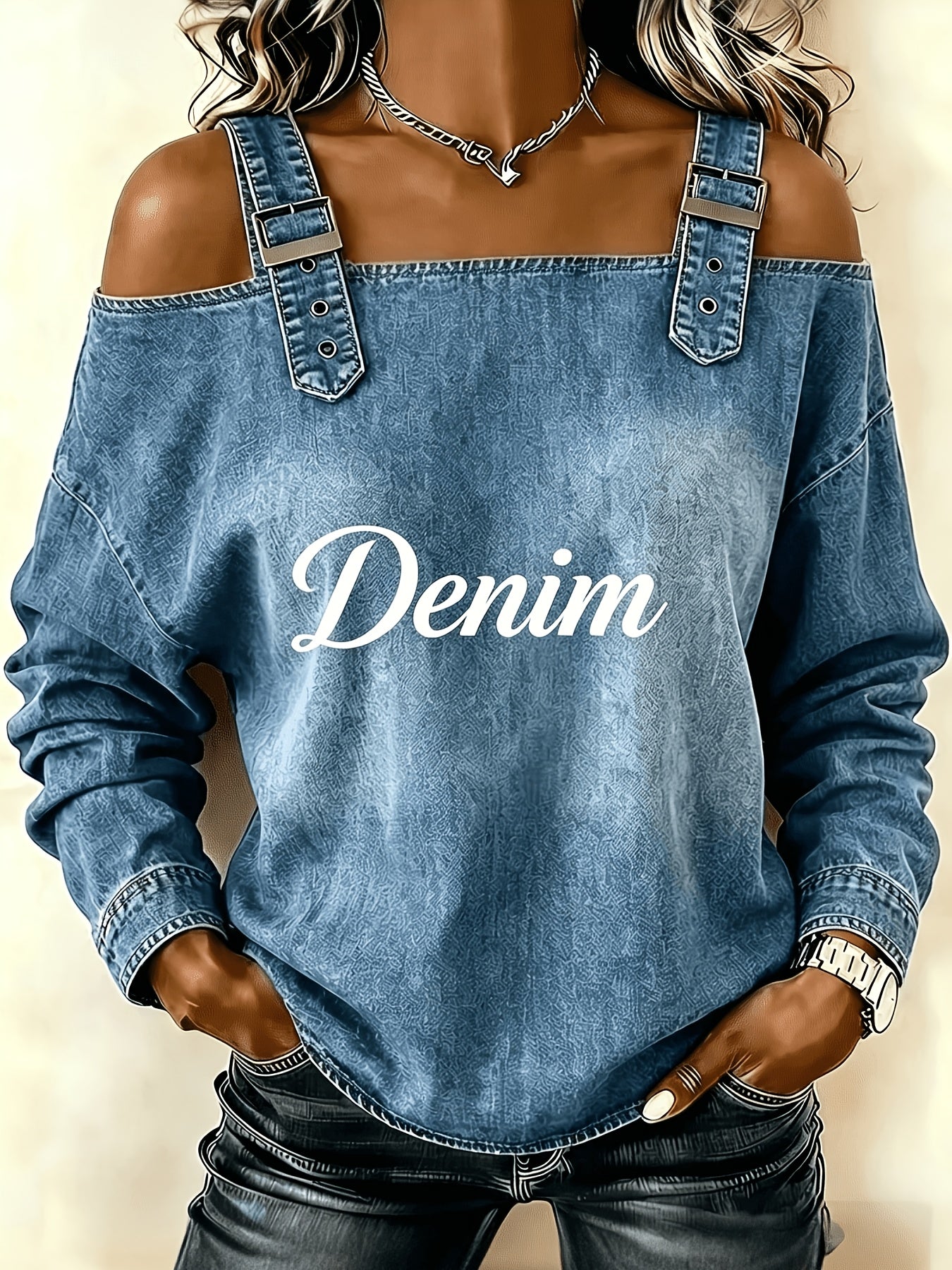 Wendy | Vintage Summer Denim Top