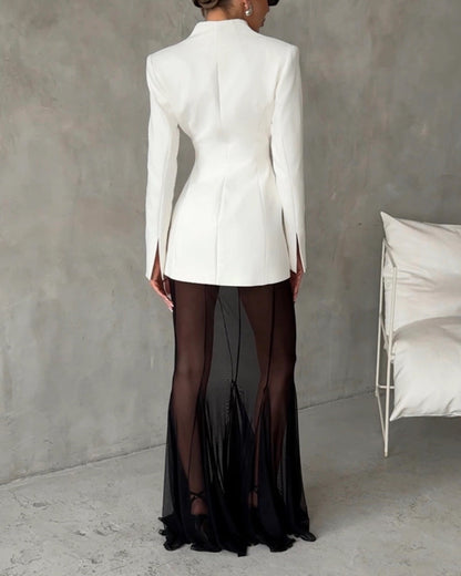 Lila | Fashion Jacket & Perspective Skirt Set