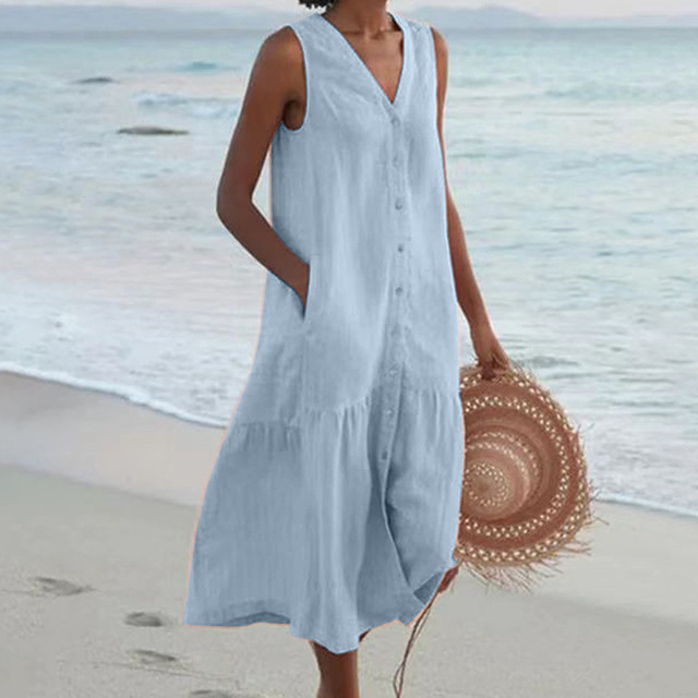 Celeste - V-Neckline Dress