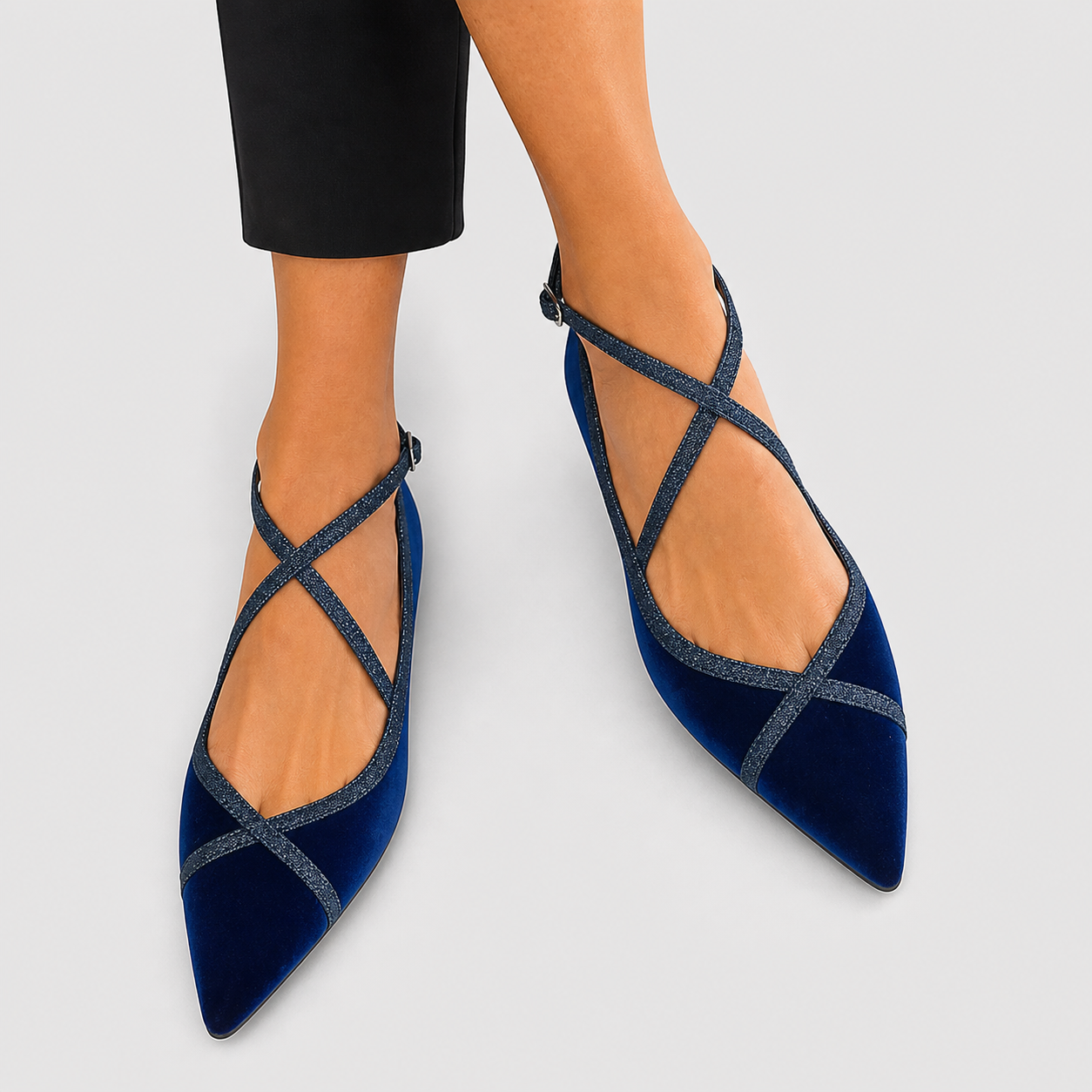 Noëlle™ | Stylish Navy Blue Loafers