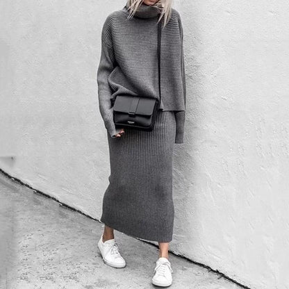 Celeste | High Collar Two-Piece Suit