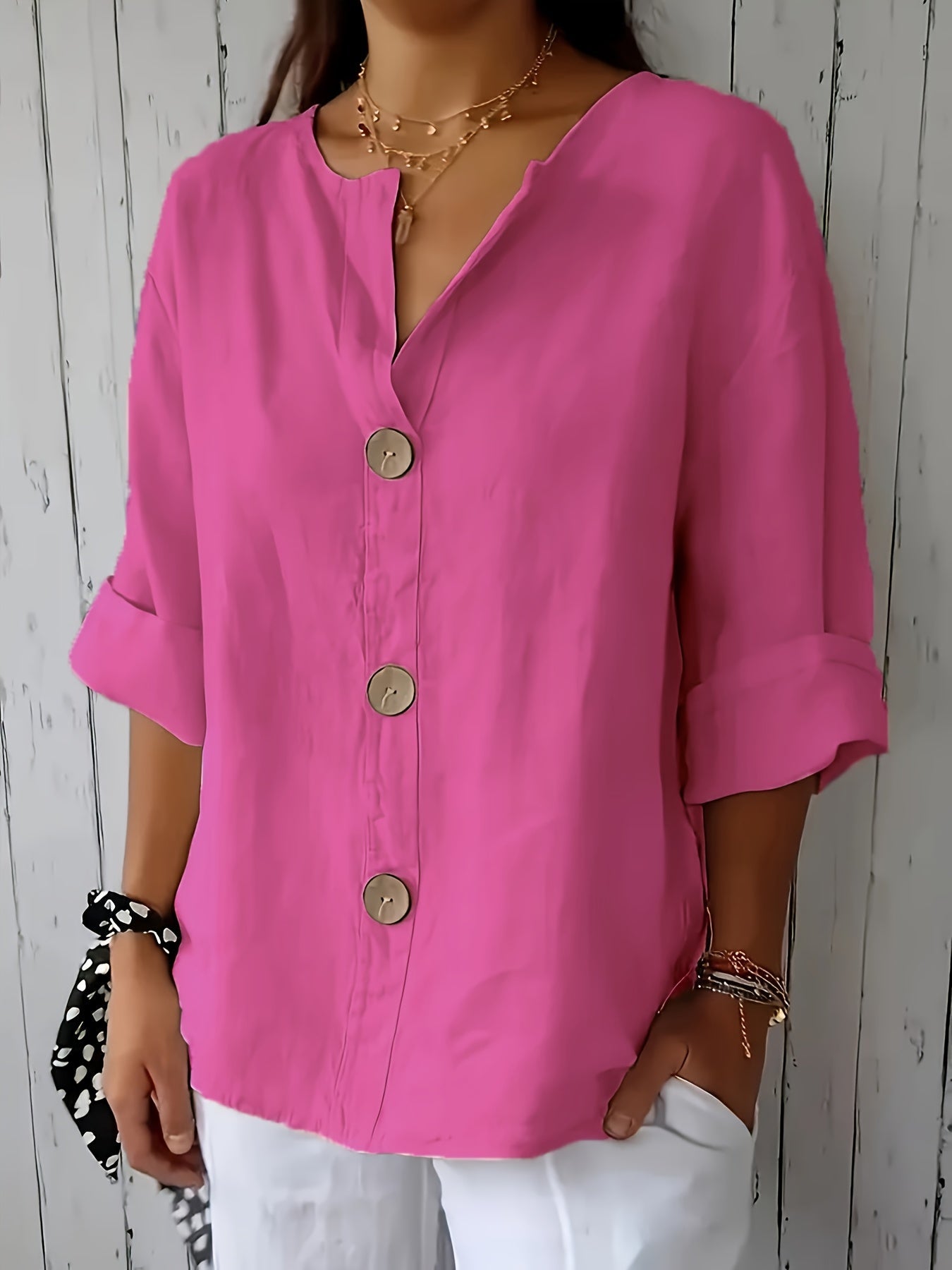 Christine™ | Casual Loose Button Shirt