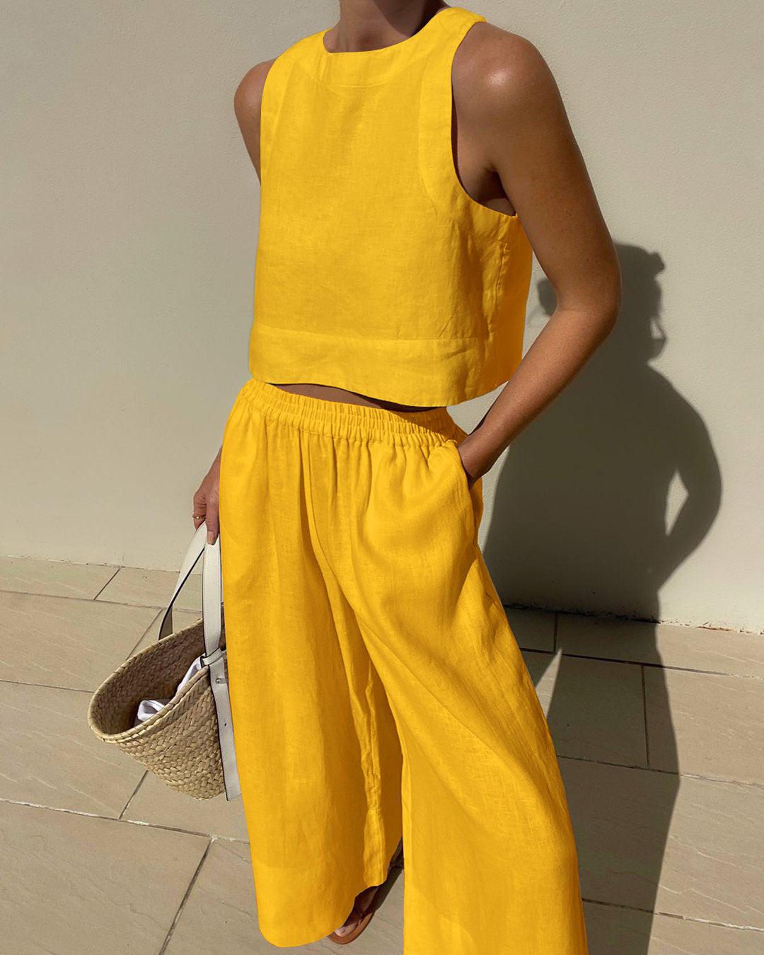Sienna | Sleeveless Two-Piece Set