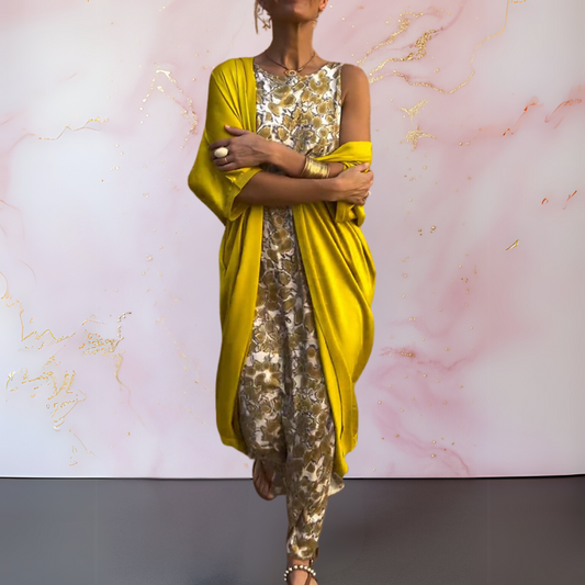 Diana™ | Elegant Dress with Cardigan